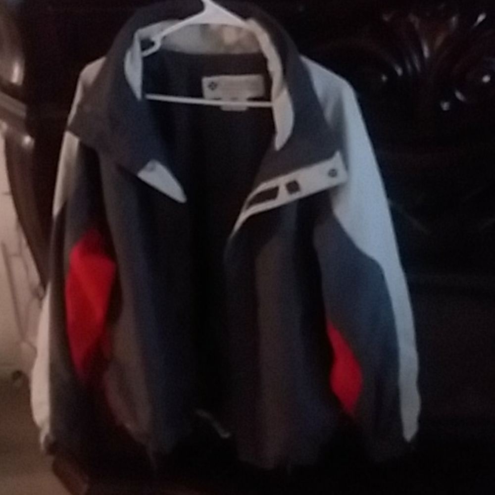 Columbia jacket lined color block…a dandy!